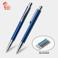 Le plus populaire cliquez sur un stylo à balle en métal slim pour l&#39;écriture de bureau scolaire